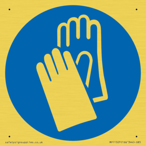 Custom Mandatory: Wear protective gloves